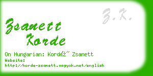 zsanett korde business card